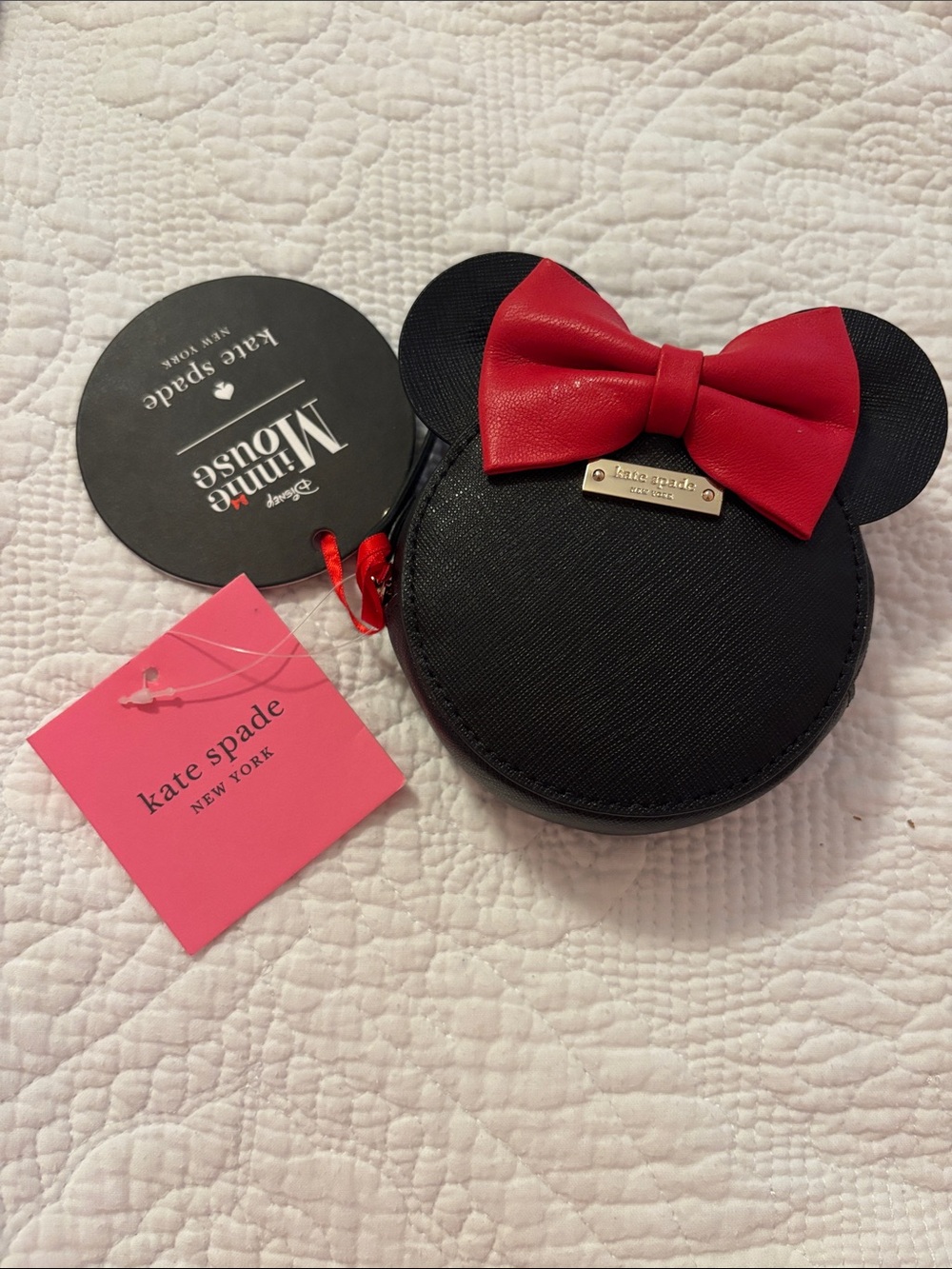 kate spade Black & Red Minnie Mouse Coin Pouch